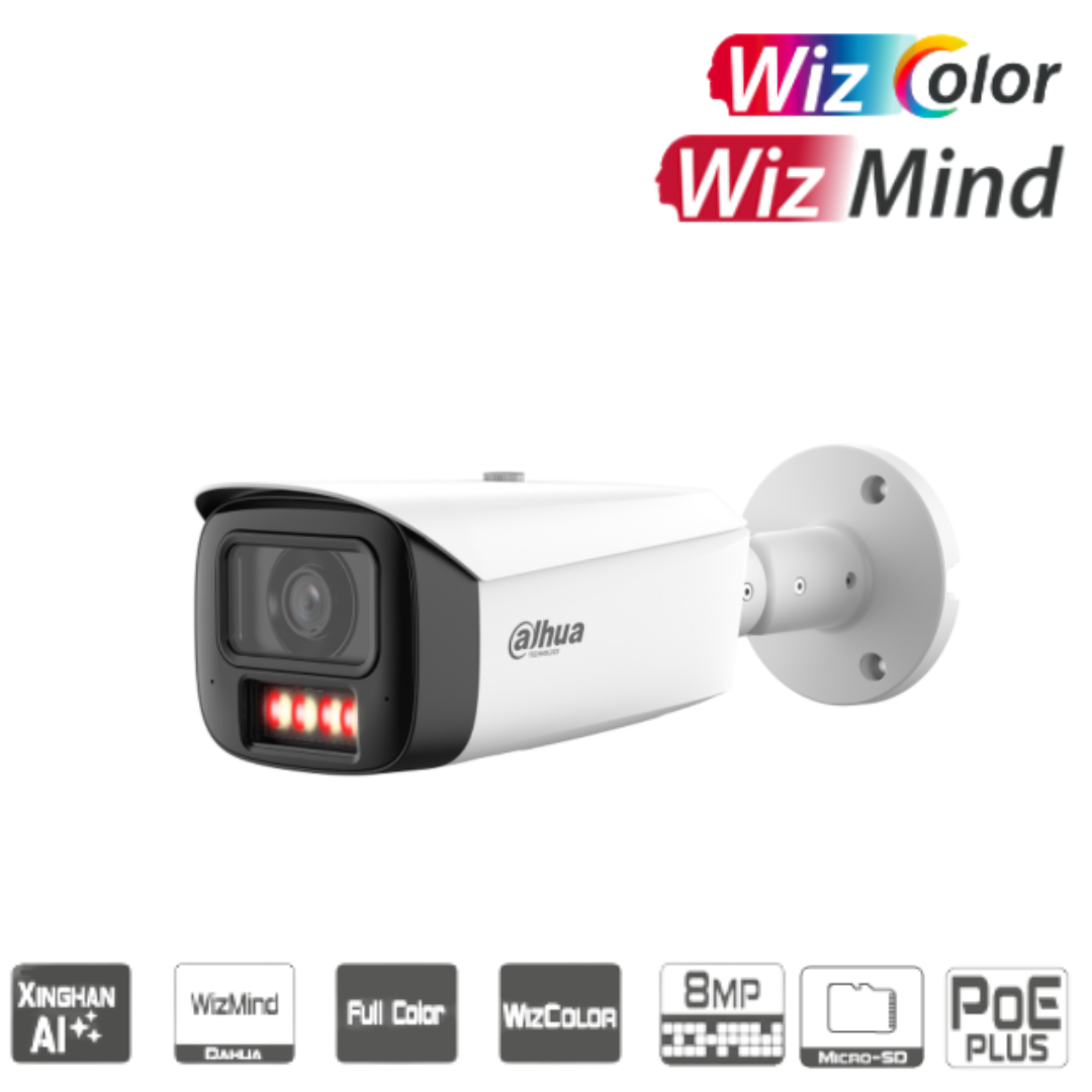 Dahua HFW5859T1- 8MP WizMind WizColor Bullet Camera Wit