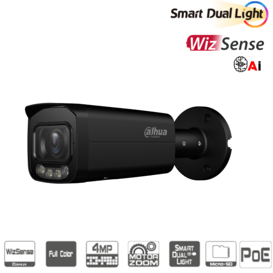 Dahua HFW3449T-ZS-IL 4MP WizSense Bullet Camera zwart