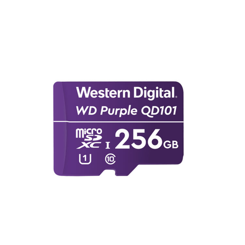 WD Purple MicroSD 256GB Surveillance Geheugenkaart