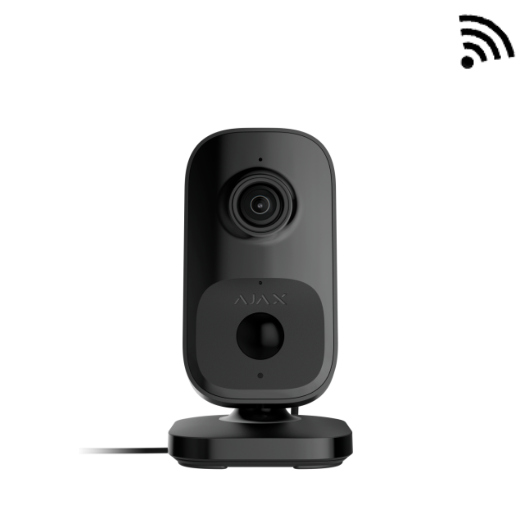 Ajax IndoorCam Zwart 4MP Wi-Fi Camera met AI en PIR