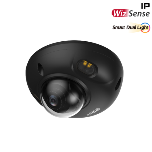 Dahua HDBW3849F-AS-IL 8MP WizSense Domecamera Zwart