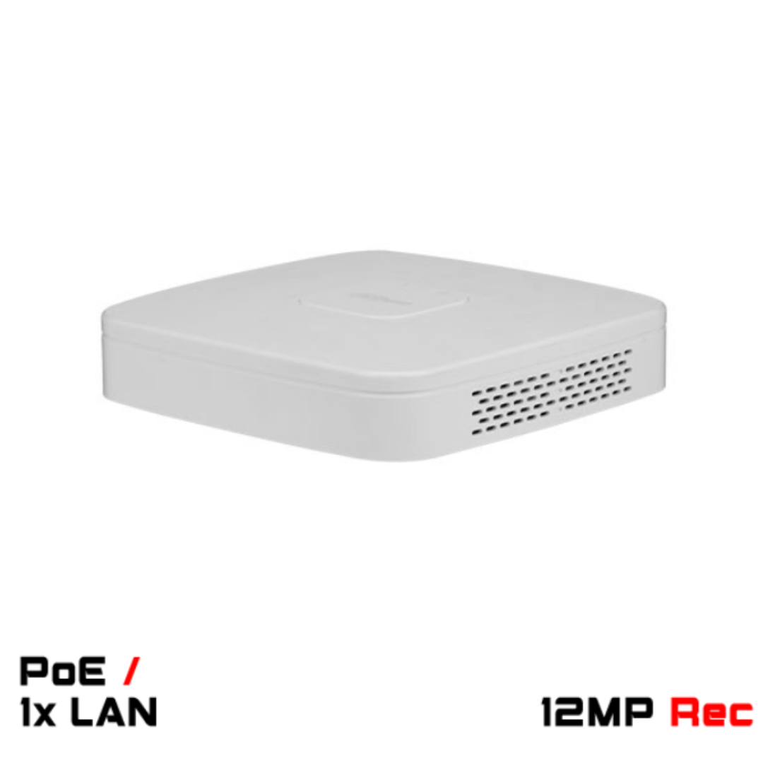 Dahua 4MP Camerasysteem – 2 Camera's & PoE NVR